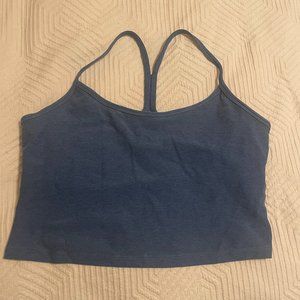 Beyond Yoga - Spacedye Slim Racerback Cropped Tank - XL - Washed Denim Color